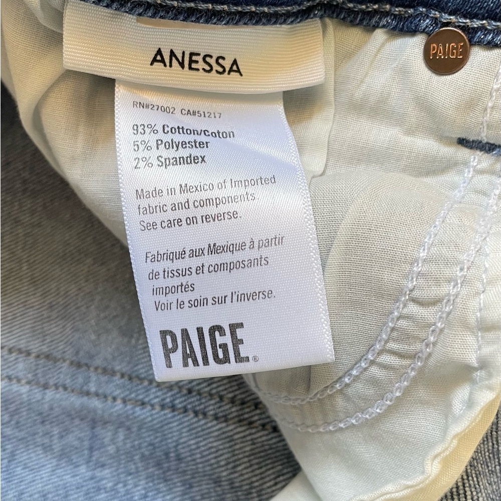 Paige Anessa Wide Leg Jean Size 33 - Picture 12 of 16